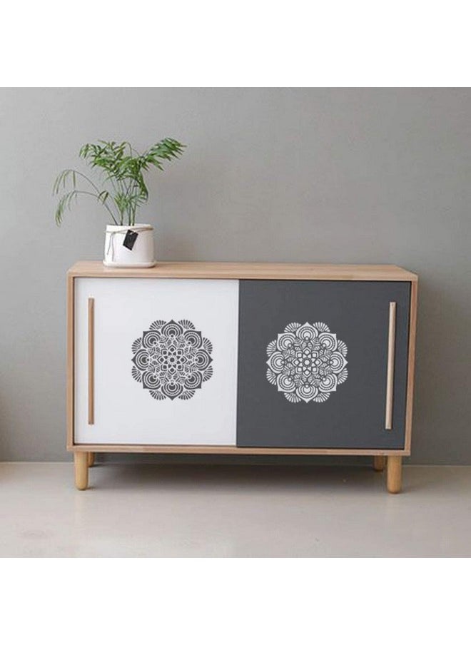 CrafTreat Mandala Wall Stencils For Painting Large Pattern Mandala 12X12 Inches Reusable Diy Art And Craft Stencils Indian Mandala Stencil 12X12 Big Mandala Stencil Mandala Template  - Image 2