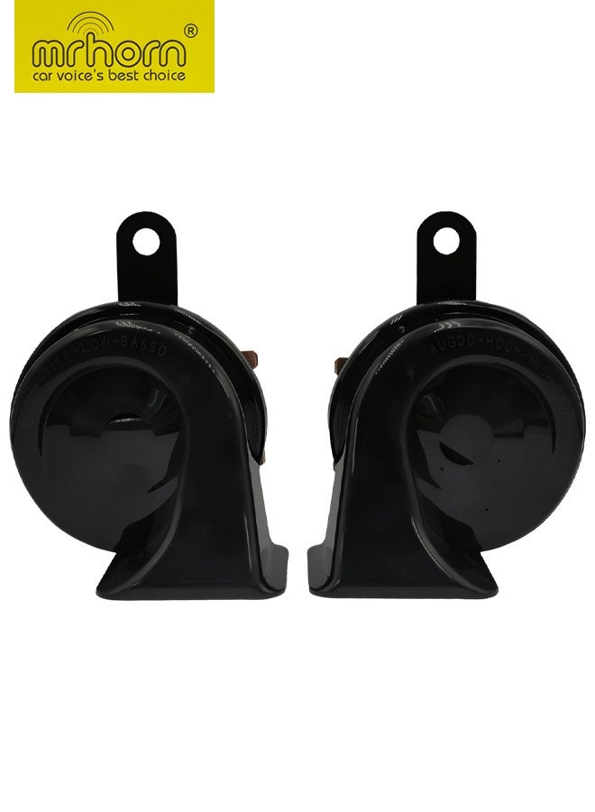MR-80-001 Twin-Tone Snail Car Horn Kit (400Hz/500Hz, 115-118 DB) - Loud & Clear Dual Horns for Enhanced Safety and Easy 10-Minute Installation - Image 2