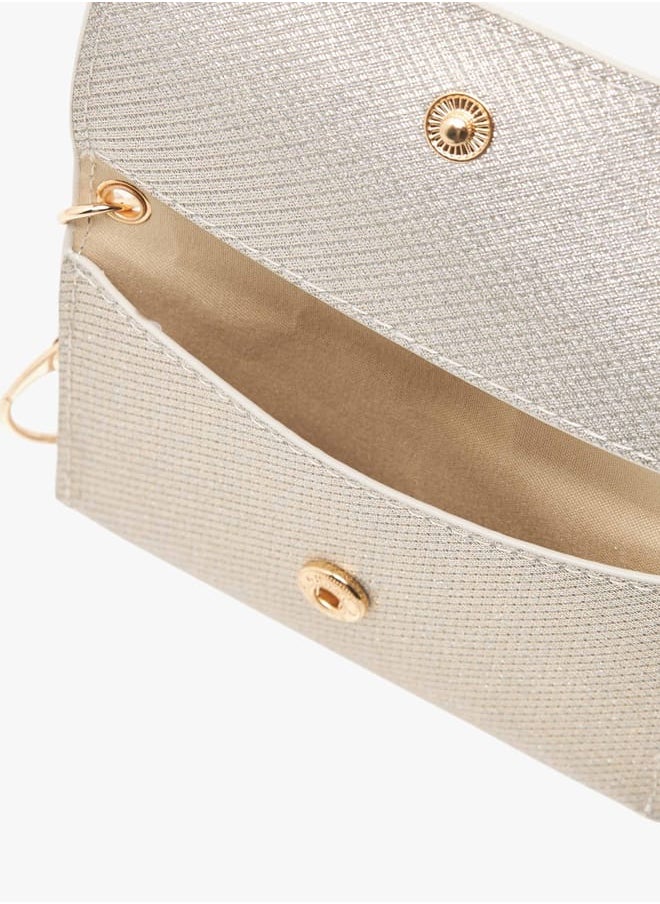 Flora Bella By Shoexpress Women Textured Wallet with Flap Closure  - Image 4