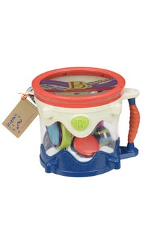 B. Toys - Muscical Drum- 7 Instruments Toy Drum Kit- Drumroll Please- Musical Toys For Kids 18 Months + (7-Pcs)  - Image 4