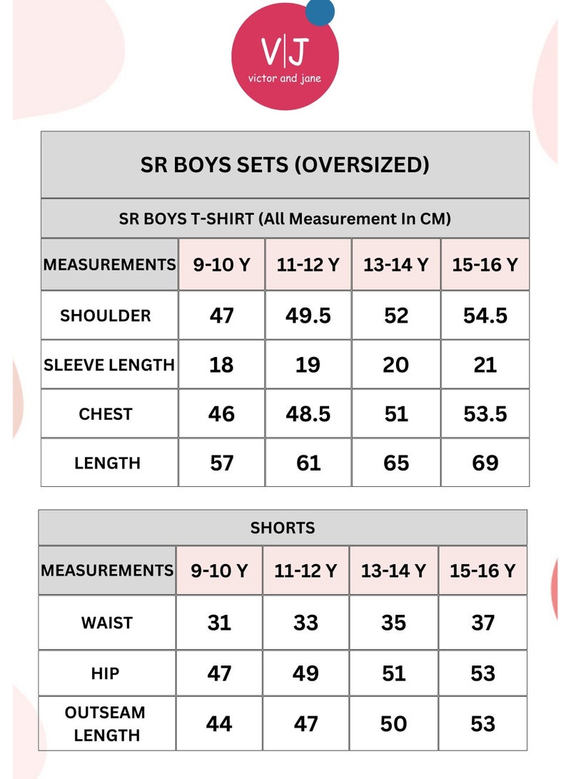 فكتور اند جين طقم ملابس للأولاد من فيكتور وجين - تي شيرت وسروال قصير باللون الأزرق الداكن مع تفاصيل الملصق - Image 5