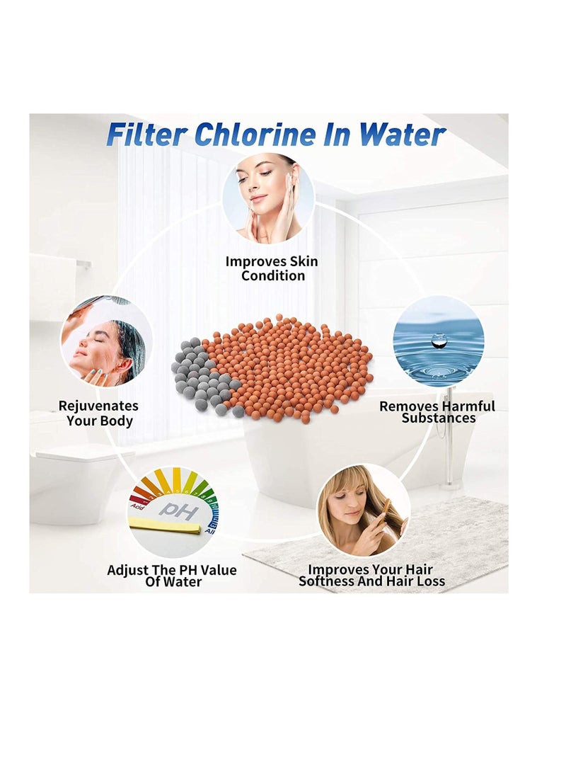 Shower Head LED Shower Head Color Changing, Filter Filtration High Pressure Water Saving Spray Handheld Showerheads for Dry Skin  Hair with Temperature-Controlled Shower Heads - Image 2