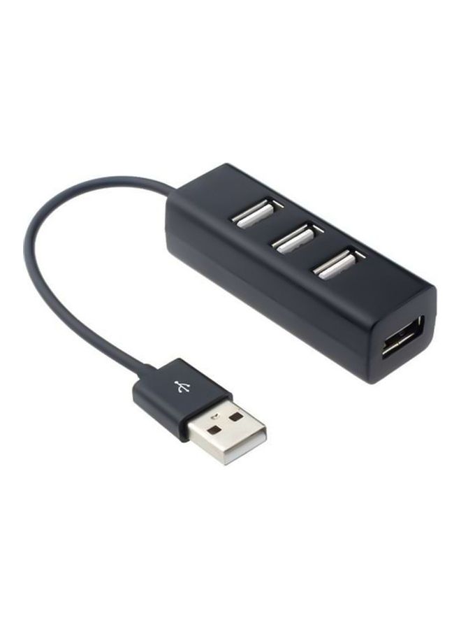 NIBEMINENT 4-Port USB 2.0 Hub Black  - Image 1