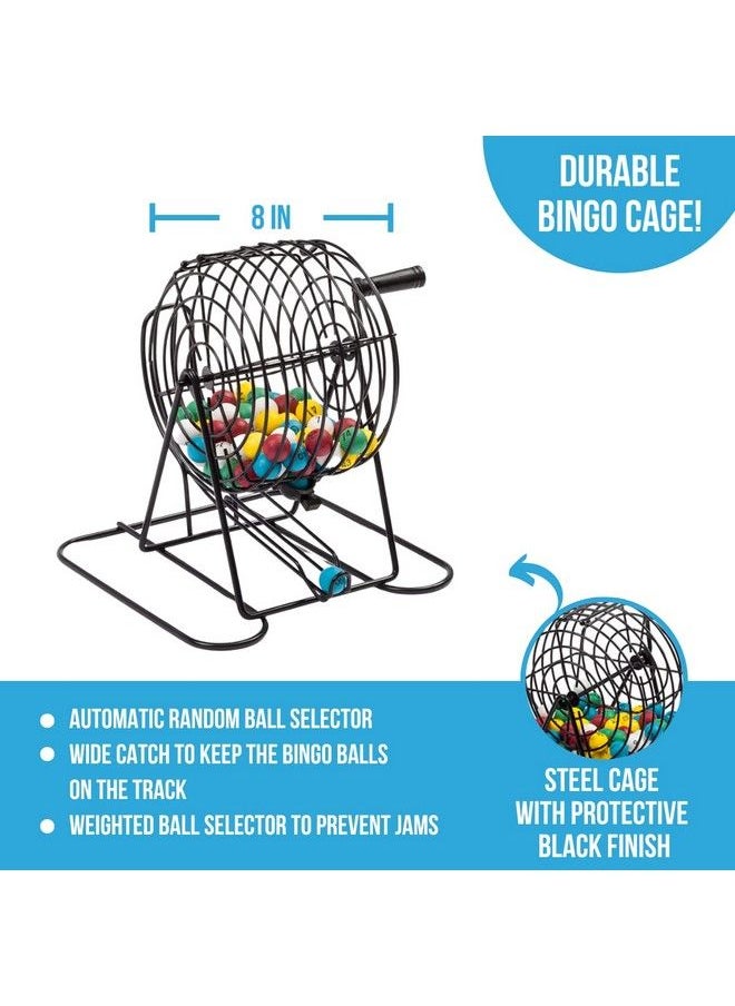 Regal Games - Deluxe Bingo Set Includes Bingo Cage Master Board 18 Mixed Cards 75 Calling Balls Colorful Chips Ideal For Large Groups Parties - Image 1