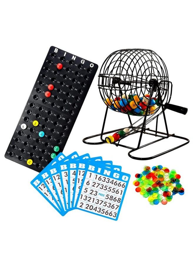 Regal Games - Deluxe Bingo Set Includes Bingo Cage Master Board 18 Mixed Cards 75 Calling Balls Colorful Chips Ideal For Large Groups Parties - Image 1