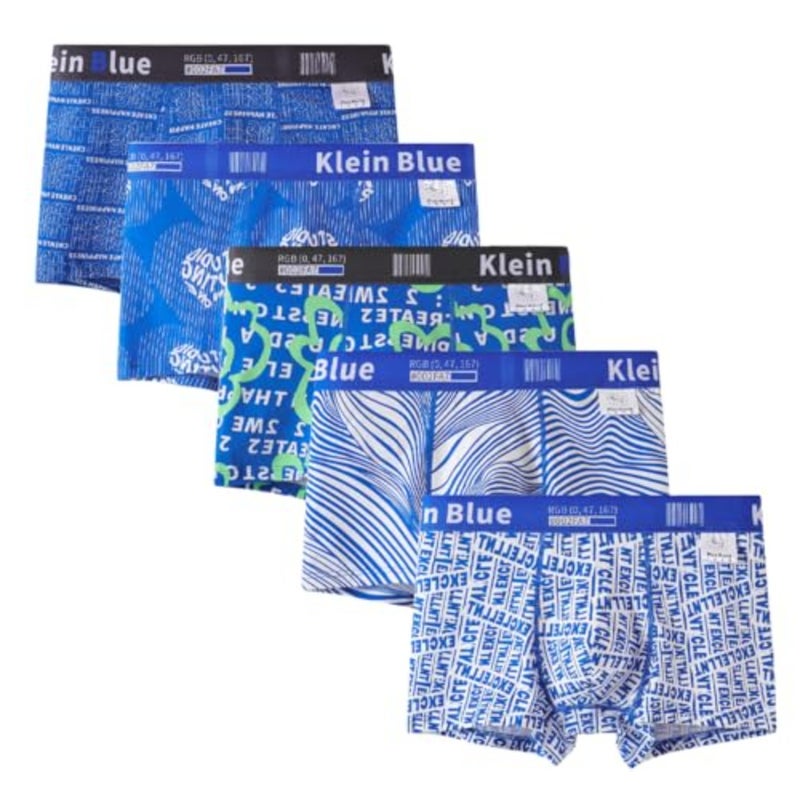 Men's Underwear Boxer Briefs, Soft Cotton Stretch Underwear for Men, Cute Boxer Brief Panties Multi-Packs - Image 1