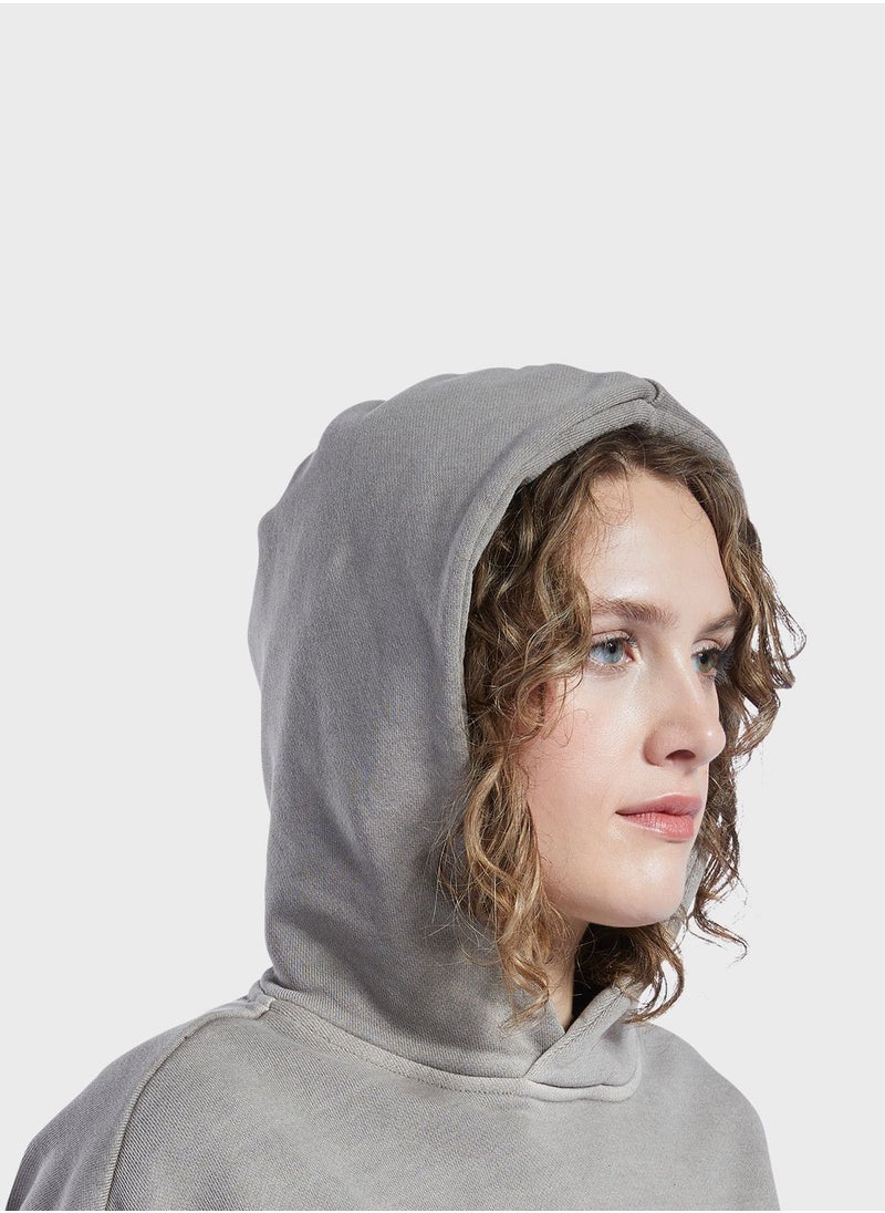 Reebok - Classics Natural Dye Cropped Hoodie - Image 1