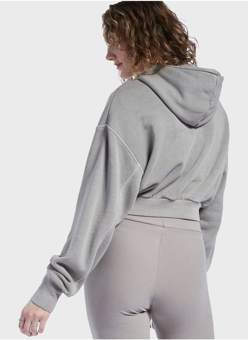 Reebok - Classics Natural Dye Cropped Hoodie - Image 1