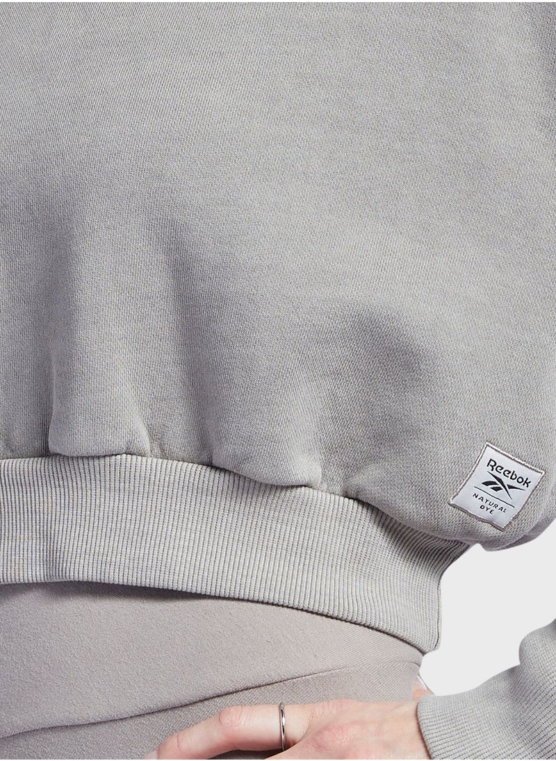 Reebok - Classics Natural Dye Cropped Hoodie - Image 1
