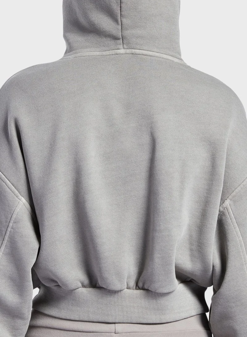 Reebok Classics Natural Dye Cropped Hoodie