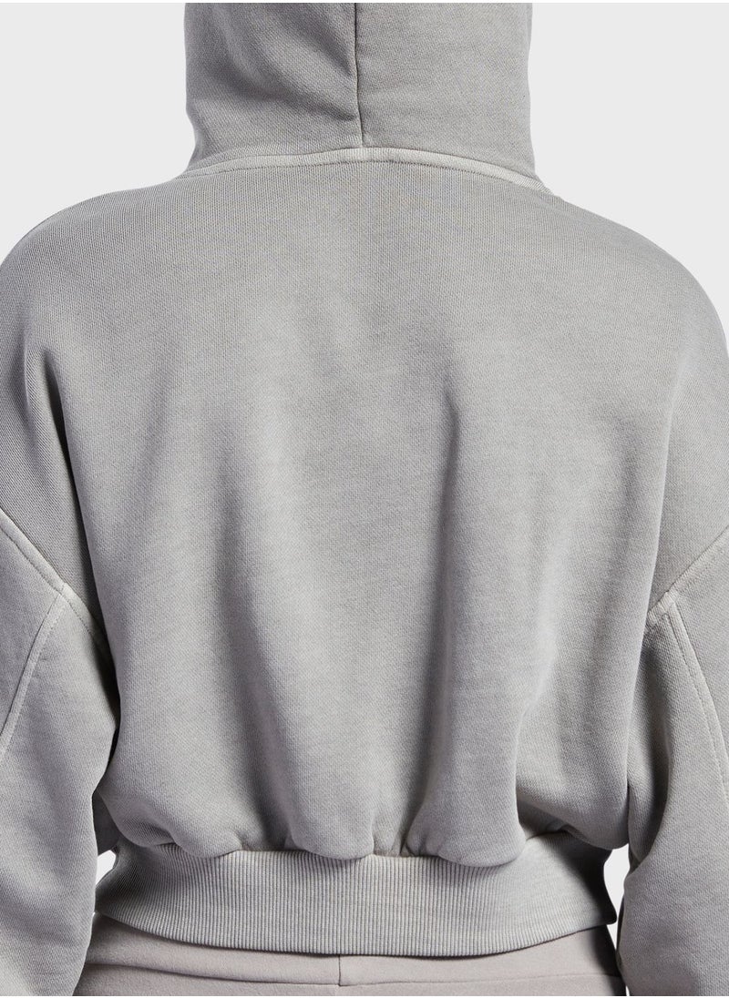 Reebok - Classics Natural Dye Cropped Hoodie - Image 1