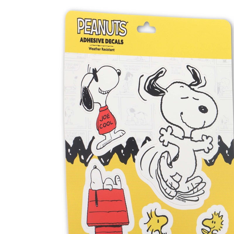 Open Road Brands Peanuts Snoopy Adhesive Vinyl Decals - Fun Set of Snoopy Stickers for Car, Window, Water Bottle or Laptop, 1 Pack (5 Count) - Image 4
