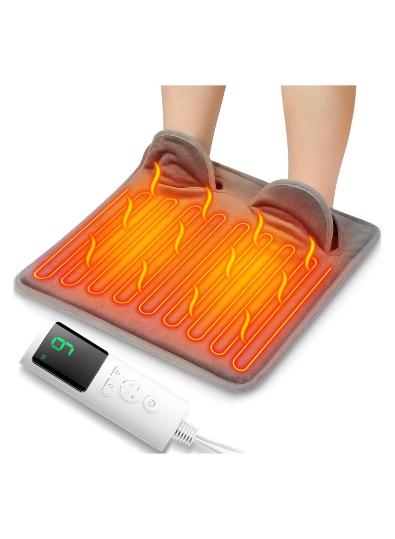 general Unisex Electric Foot Warmer with Heating Pad Electric foot warmer with LCD display and 9 temperature settings, heating foot warmer for bed, under table, office, home - Image 1