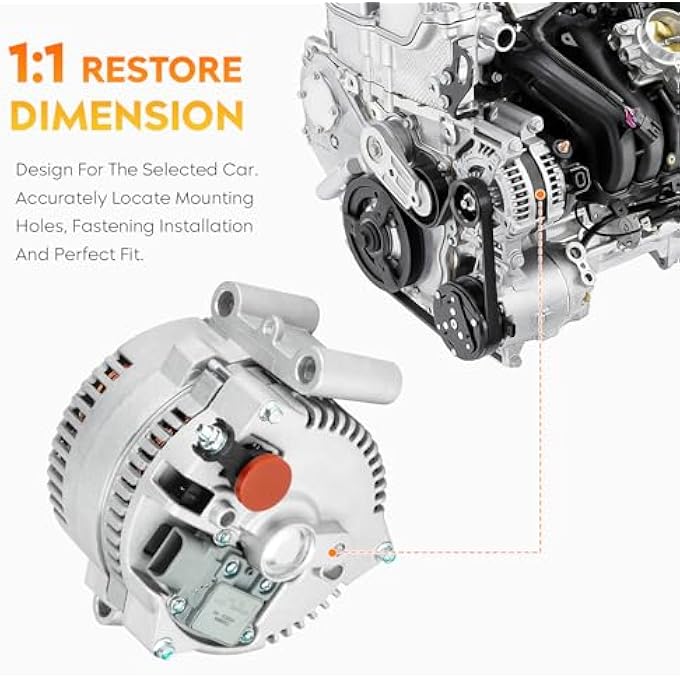 AEagle Alternator for 4.0L Ford Ranger & Mazda B4000 2007-2009, Ford Explorer & Explorer Sport Trac & Mercury Mountaineer 2004-2008 AFD0165 - Image 4