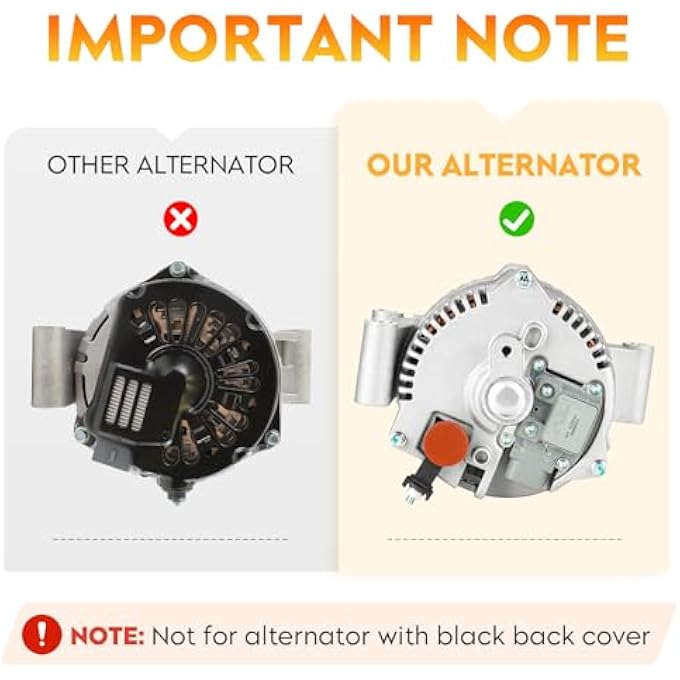 AEagle Alternator for 4.0L Ford Ranger & Mazda B4000 2007-2009, Ford Explorer & Explorer Sport Trac & Mercury Mountaineer 2004-2008 AFD0165 - Image 2