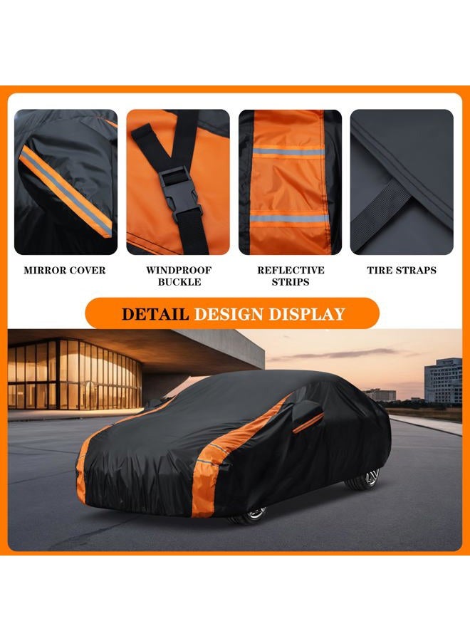 DYTARGET in Full Exterior Car Cover All Weather, Waterproof，UV Resistant, Dustproof, and Snowproof Fit Audi e-tron GT,BMW 3/5 Series,Dodge Challenger/Charger etc.Size C5 - Image 3