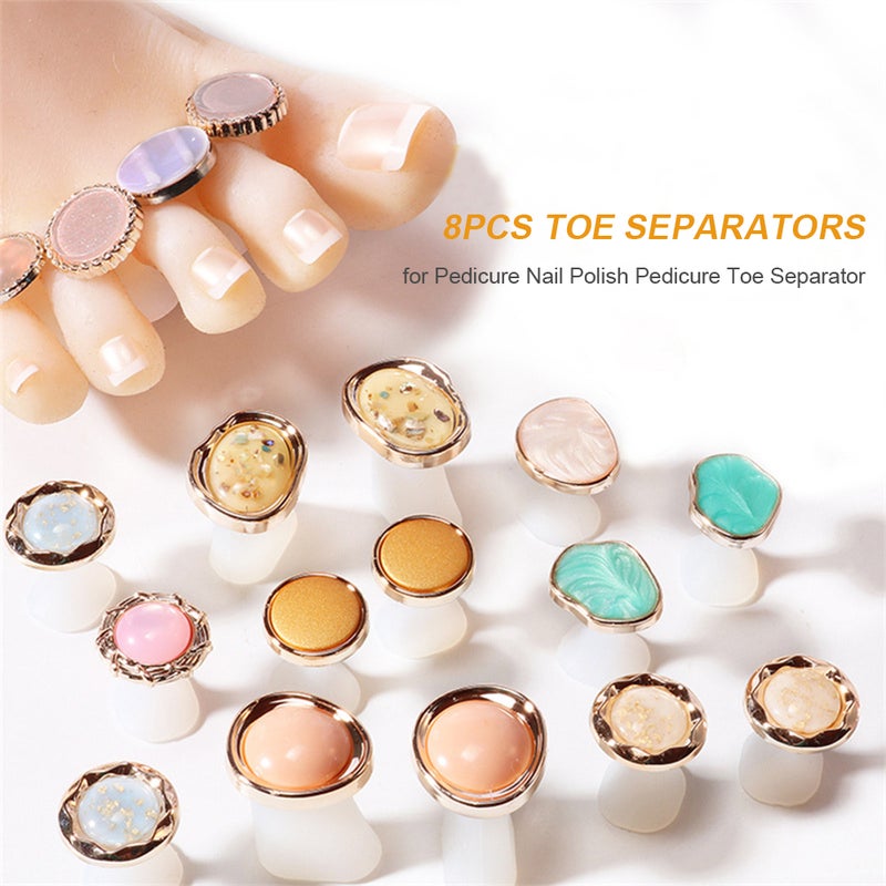 Toe Spacers: 2 Soft Reusable Pedicure Accessories - Comfortable Fit Easy Cleaning Pedicure Accessories for Nail Art Salon Home Use Adults Kids - Image 3