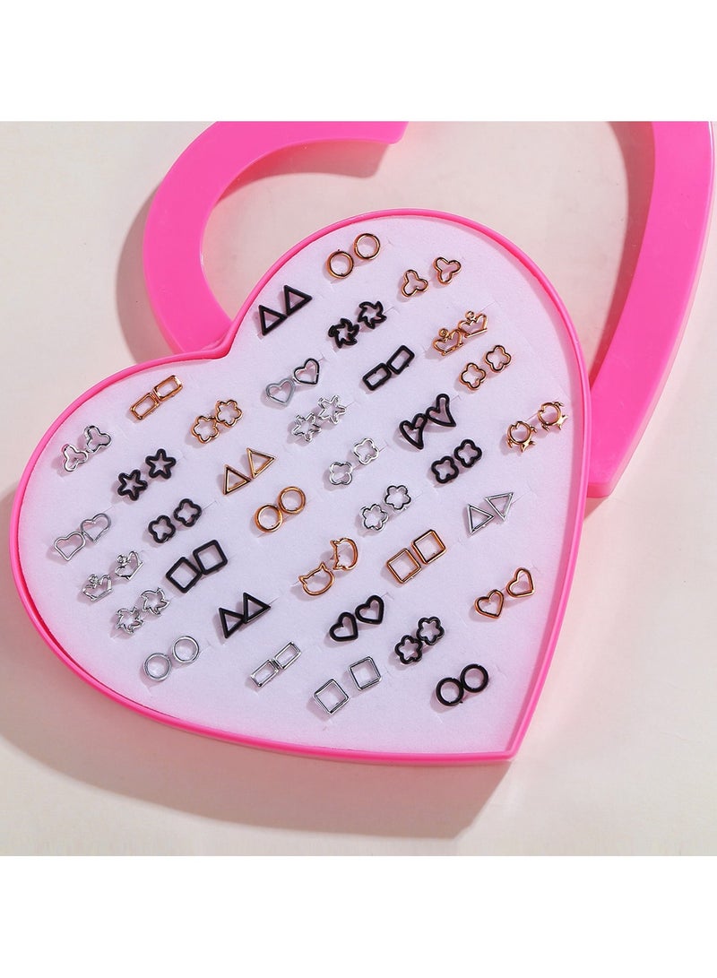 Mark Fairwhale Fashionable And Minimalist Multi Hole Combination Earrings