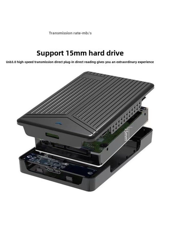 Generic 15mm 2.5 Inch Usb3.0-3.1SATA Hard Disk Box Solid State Notebook Mobile Box-Color:3.1  - Image 2