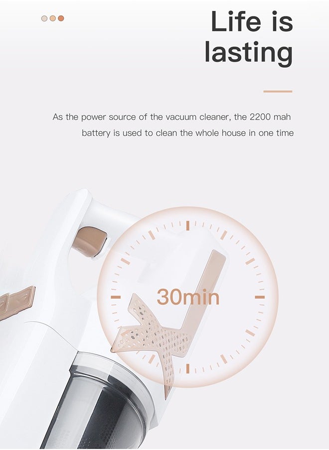 Joshberg - 2 IN 1 Cordless Vacuum Cleaner,12.5Kpa Lightweight Stick Vacuum Cleaner,for Home Hardwood Floor, Carpet, Pet Hair, Car - Image 1