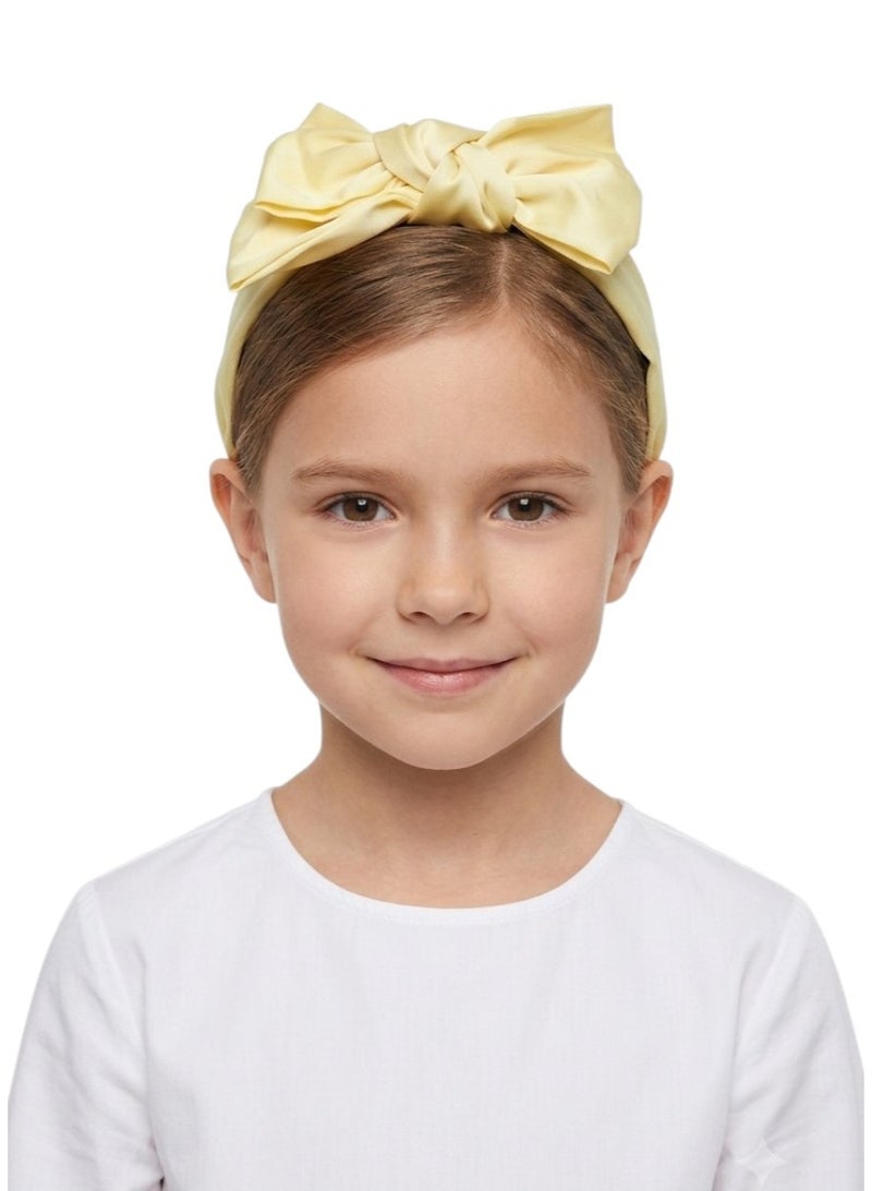 Bidani Top-knot headband - Yellow - Image 1
