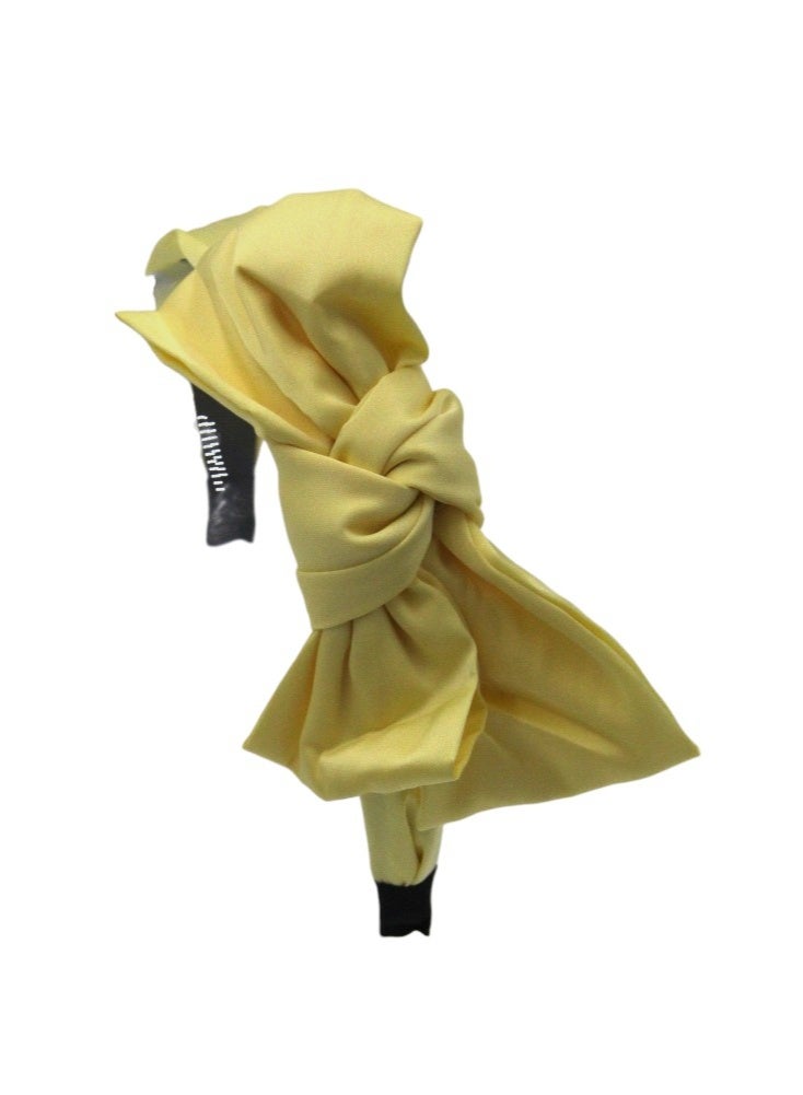 Bidani Top-knot headband - Yellow - Image 3