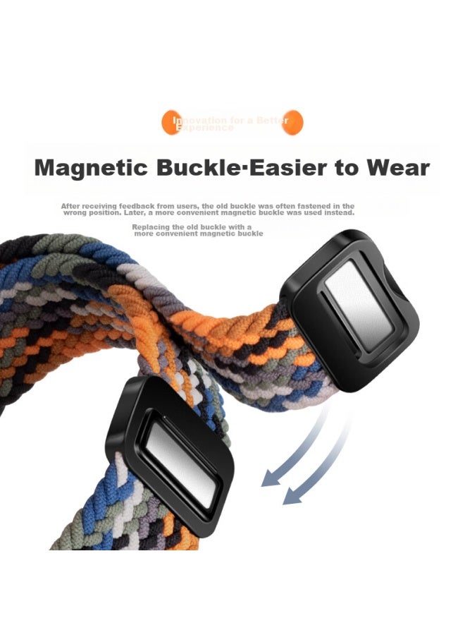 Watchbond Compatible With Huawei Watch Gt5 Strap, Gt4/gt3 Magnetic Buckle, Watch4 Universal 4pro Braided Watch3 Sports Gt5pro Nylon Men's 46mm Wristband 22mm - Image 2
