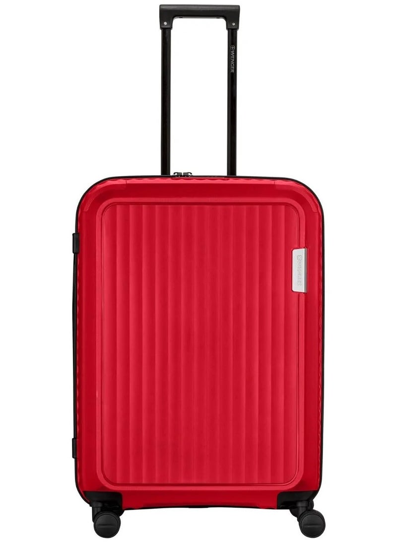 Wenger Optimo Hardside 70 Cm Hardcase Expandable Check-In Luggage Trolley - Red - Image 2