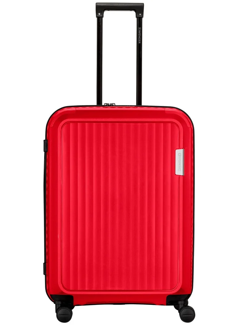 Wenger Optimo 70 Cm Hardcase 4-Double Wheeled Expandable Check-In Luggage Trolley - Red