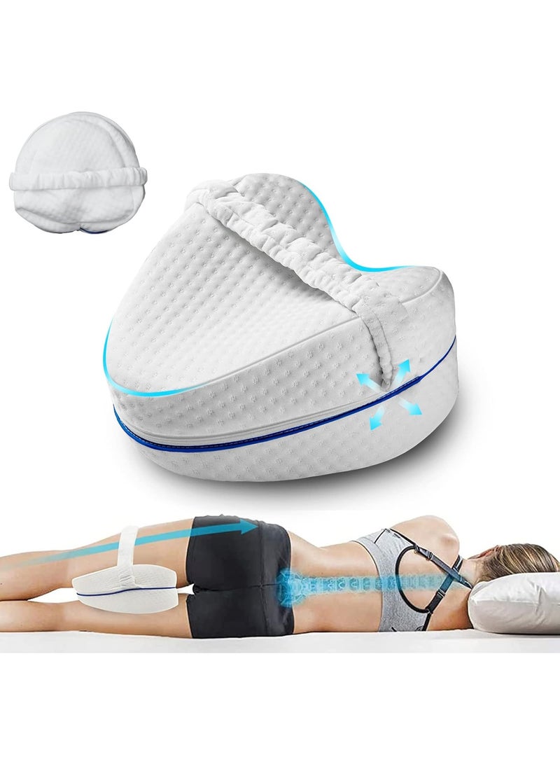NANAO وسادة الركبة، وسادة الركبة للنائمين على الجانب، وسادة الركبة من الذاكرة، مناسبة لتخفيف آلام الساق والظهر والركبة، تحسين جودة النوم، وسادة جانبية على شكل فراشة وسادة الساق - Image 1