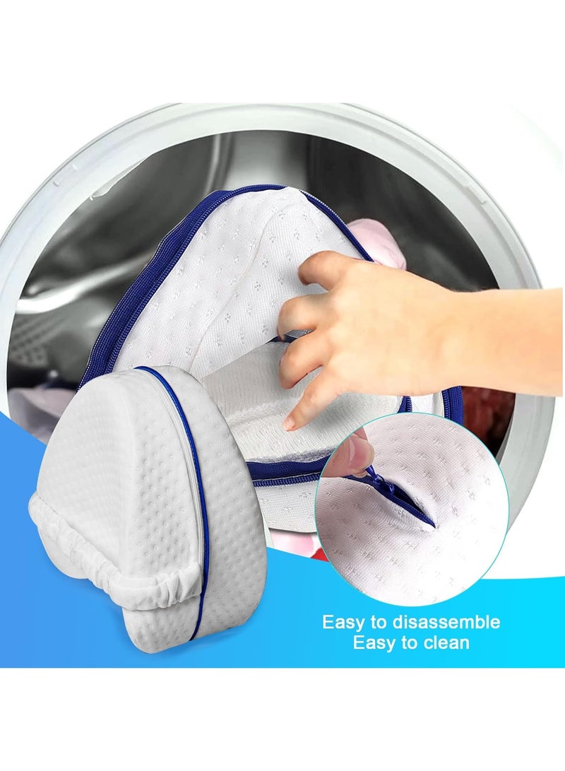 NANAO وسادة الركبة، وسادة الركبة للنائمين على الجانب، وسادة الركبة من الذاكرة، مناسبة لتخفيف آلام الساق والظهر والركبة، تحسين جودة النوم، وسادة جانبية على شكل فراشة وسادة الساق - Image 5