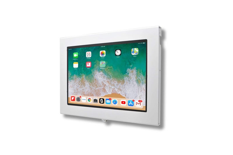 TABcare Locking Security Metal Case for Apple iPad 10 109 2022 iPad 11 2025 Tablet for Kiosk POS Store Show Display White
