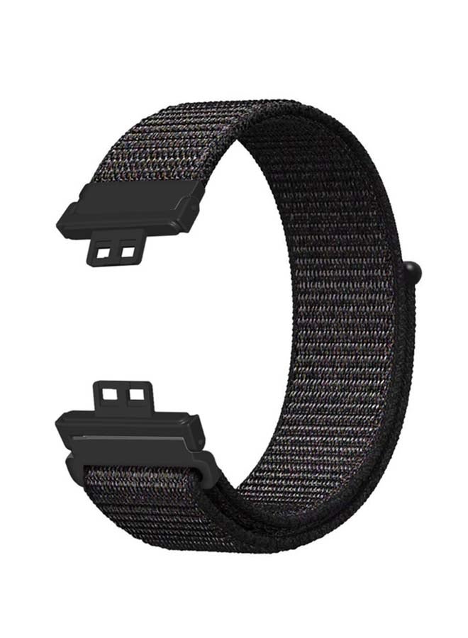 Loquat Nylon Replacement  Band For Huawei Watch Fit Black - Image 1