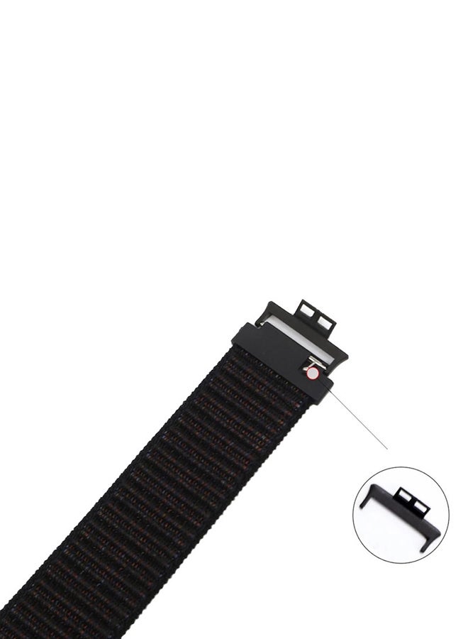 Loquat Nylon Replacement  Band For Huawei Watch Fit Black - Image 3