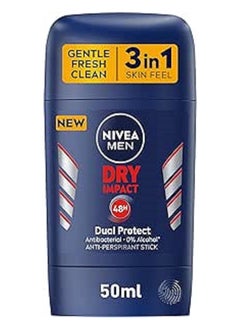 Nivea MEN Antiperspirant Stick for Men, 48h Protection, Dry Impact, 50ml  - Image 1