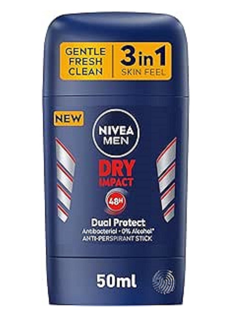 Nivea قلم مضاد للتعرق للرجال، حماية لمدة 48 ساعة، تأثير جاف، 50 مل  - Image 1