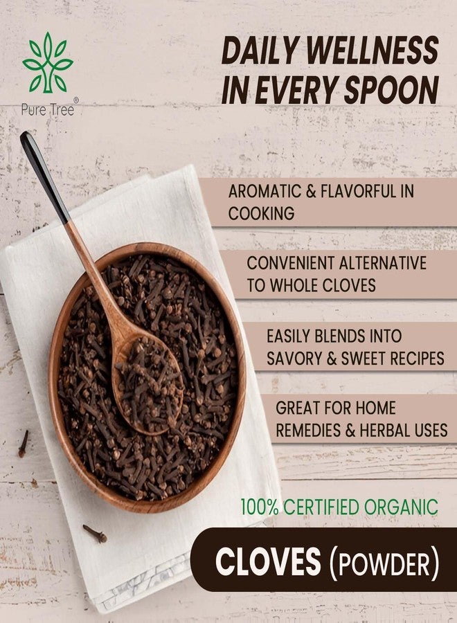 Pure Tree Certified Organic Laung Powder | 60 Gm | Glass Jar | Organic Clove Powder | Lavang Powder | Aromatic & Flavorful Ground Clove Spice | Dried Cloves Masala | Lavangam - Image 4