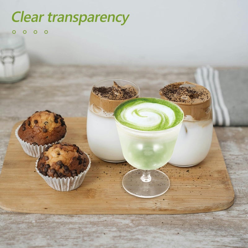 Crystal Glass Dessert Bowls 285ml Footed Serving Cups for Ice Cream Yogurt and Snacks - Image 5