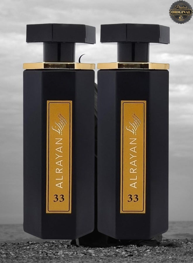 Alrayan 2 Pieces Wasm Alrayan Perfumes 33 100ML - Image 1