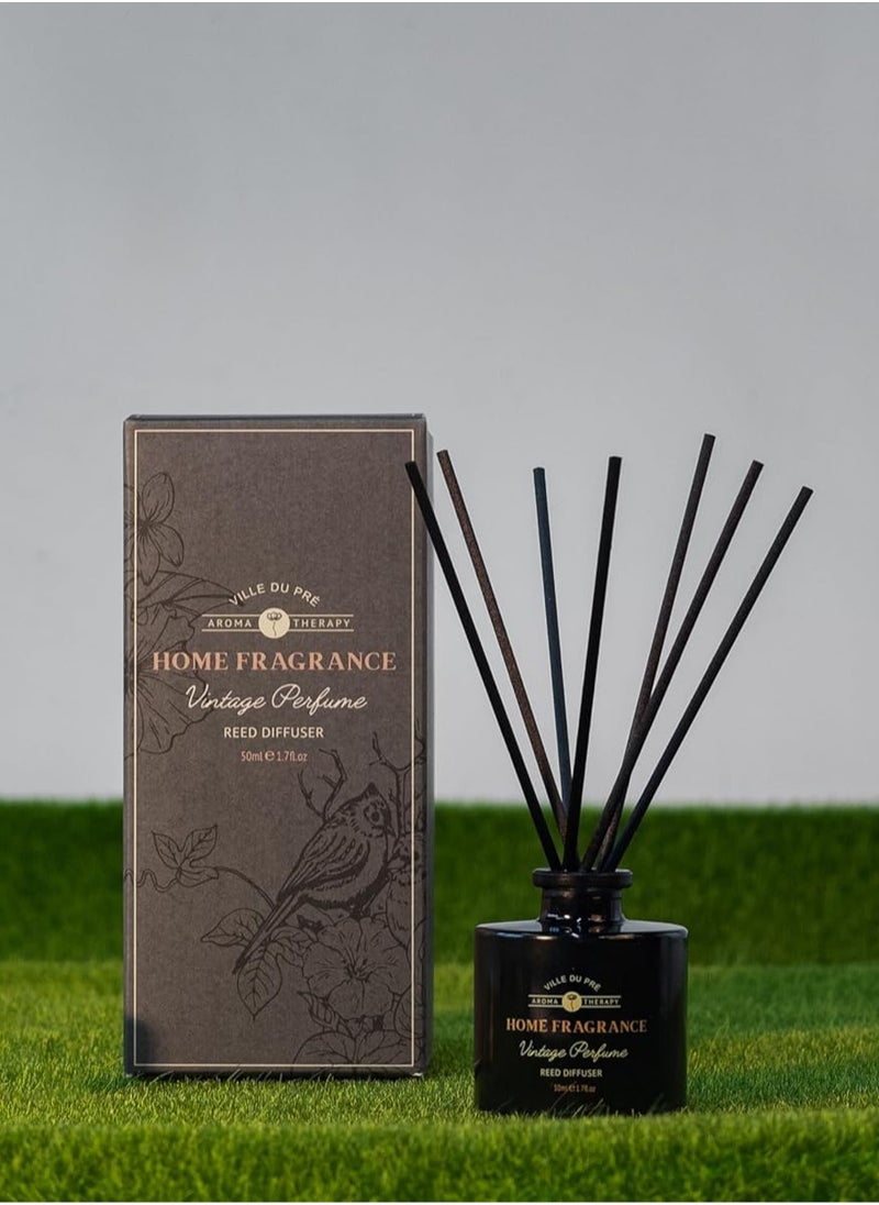 Generic HOME DWELL Ville Du Pre Aroma Therapy - Vintage Perfume 50ml Reed Diffuser- Relaxing Scent for Stress Relief and Calm 