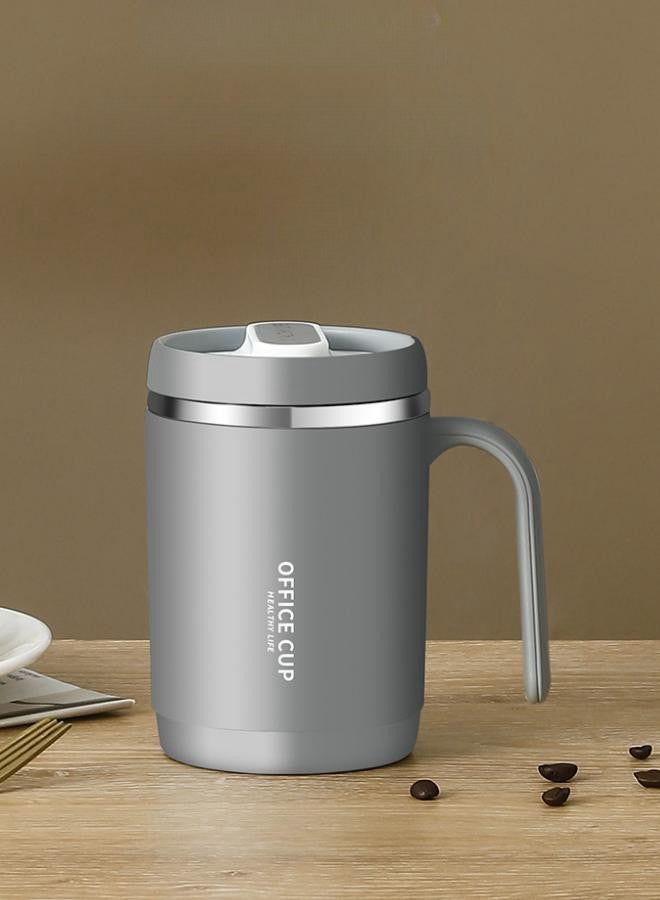 WAOKN Large Capacity Outdoor Handle Straw Mug, Office Home Tea and Coffee Cup with Lid, 304 Stainless Steel Liner Travel Mug, Suitable for Home, Office, Travel and Parties - Image 2