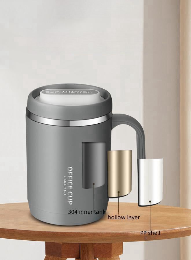 WAOKN Large Capacity Outdoor Handle Straw Mug, Office Home Tea and Coffee Cup with Lid, 304 Stainless Steel Liner Travel Mug, Suitable for Home, Office, Travel and Parties - Image 4