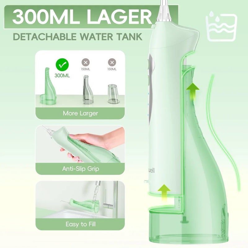 Mornwell Electric Toothbrush Care Combination Portable Usb Rechargeable Oral Irrigator For Deep Tooth Cleaning And Gum Health - Image 3