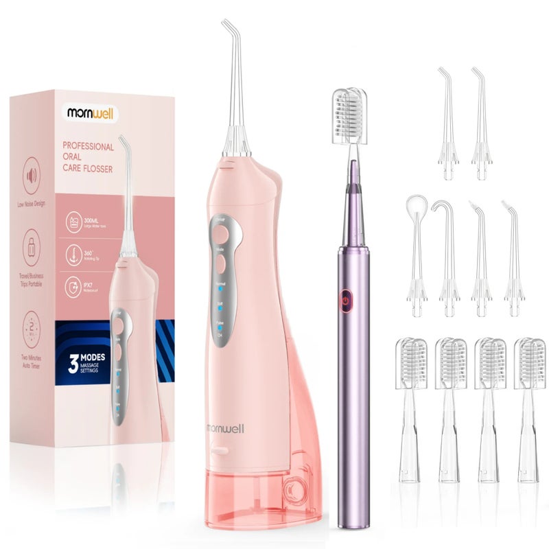 Mornwell Electric Toothbrush Care Combination Portable Usb Rechargeable Oral Irrigator For Deep Tooth Cleaning And Gum Health - Image 1