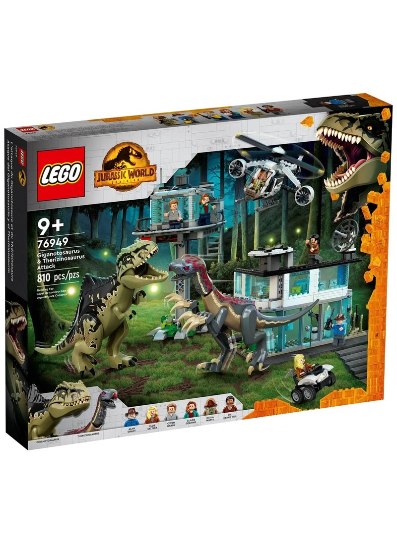 LEGO LEGO - Giganotosaurus & Therizinosaurus Attack 810 Pieces - 76949  - Image 1