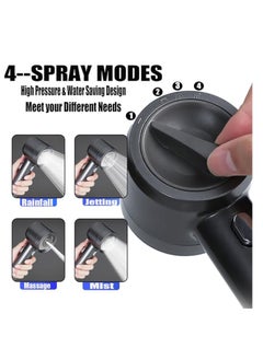 OUYoo OUYoo High Pressure Handheld Shower Head with Cotton Filter, 4 Modes Water Saving Filter, Pause Switch, Luxury Chrome Silver Showerhead for Healthier Bathing Experience.(Silver)  - Image 3