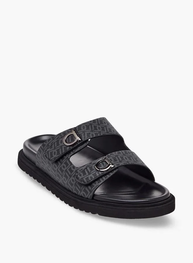 دوتشيني Men Monogram Print Comfort Sandals