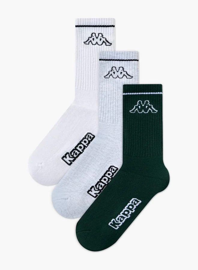 Kappa Kappa Pack of 3 Crew Length Socks