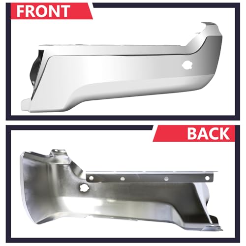 BXZ Rear Bumper End Cap Face Bar Steel Passenger Right w/Sensor Hole for 2017-2022 Ford F250 F350 F450 Super Duty - Image 5