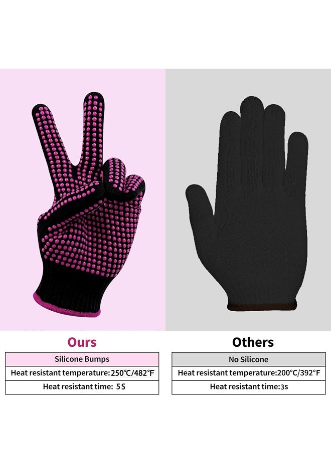 2Pcs Heat Resistant Gloves for Sublimation - Heat Gloves for Sublimation with Silicone Bumps, Heat Resistant Work Gloves for Women - Image 3